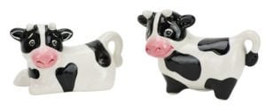 boston warehouse cow salt and pepper shakers