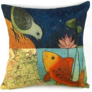 cesttee decorative 18 by 18 pillow cover marine life
