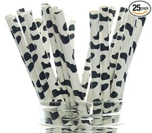 cow print straws