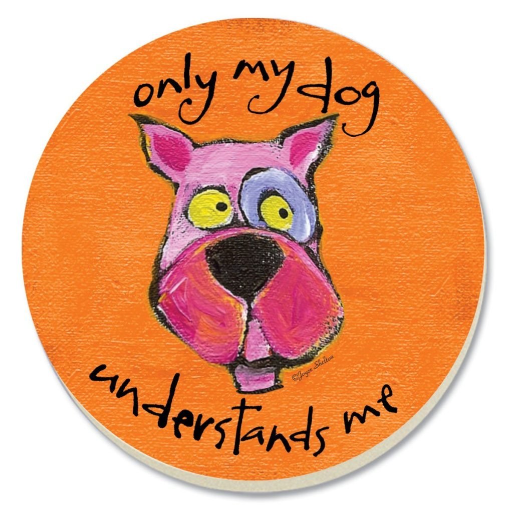 Dog-themed Coasters - A is for Aardvark