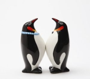 south pole pride penguins salt and pepper shakers