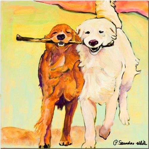 stick with me dog art