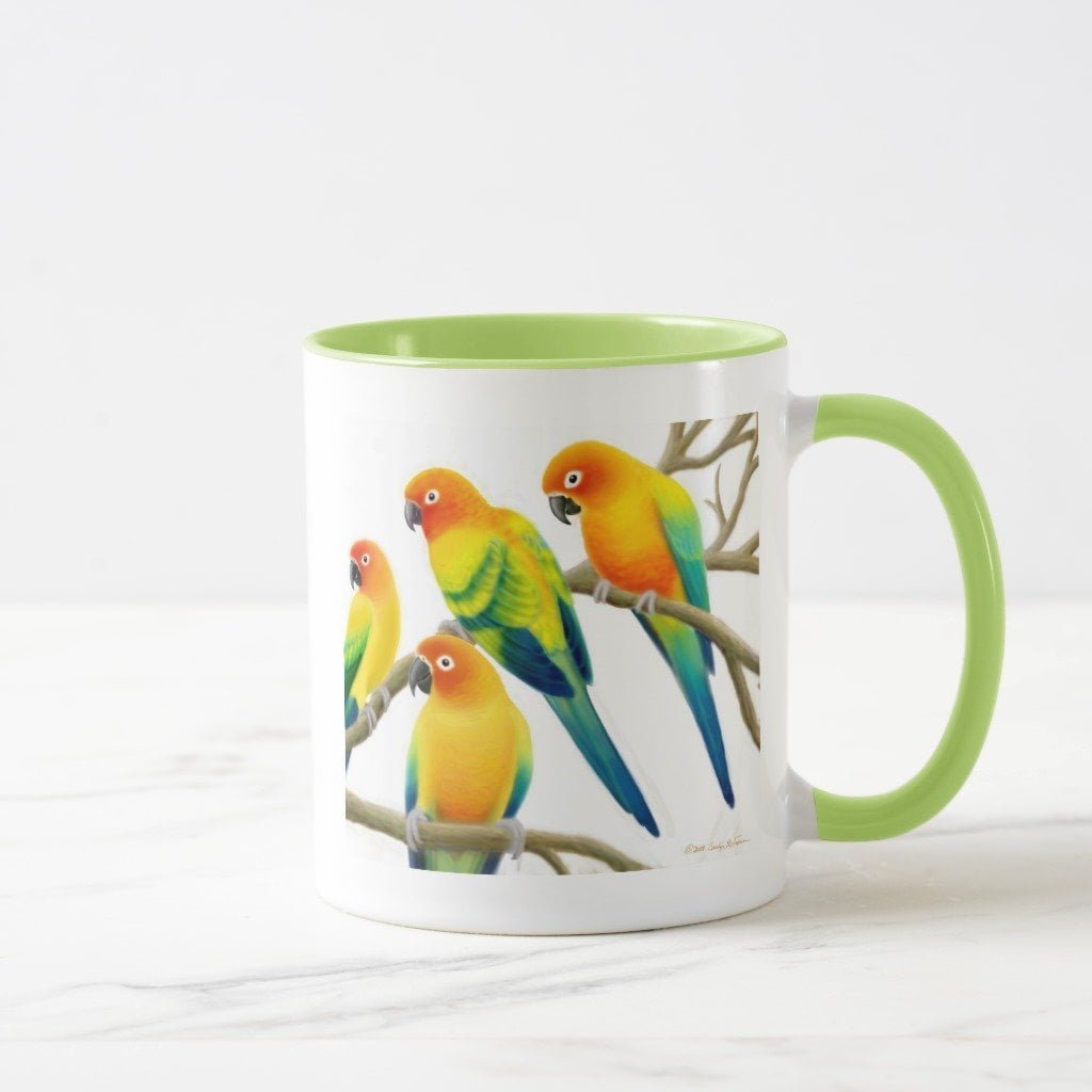 sun conure mugs