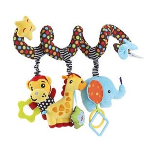 animals baby stroller spiral toy