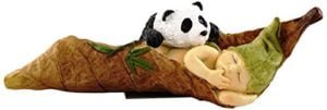top collection sleeping baby with panda statue