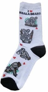 womens i love koala bears socks