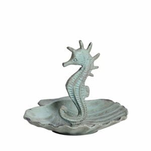 nikky home shabby chic metal seahorse jewelry holder