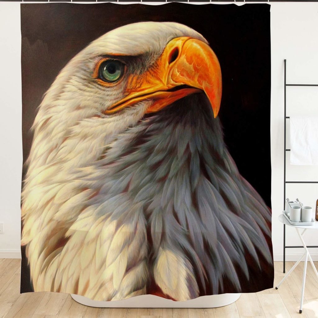 bald eagle shower curtain