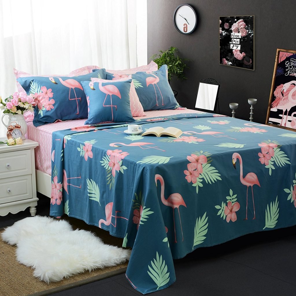 flamingo bed sheets