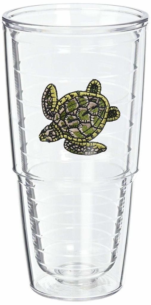 clear tumbler sea turtle