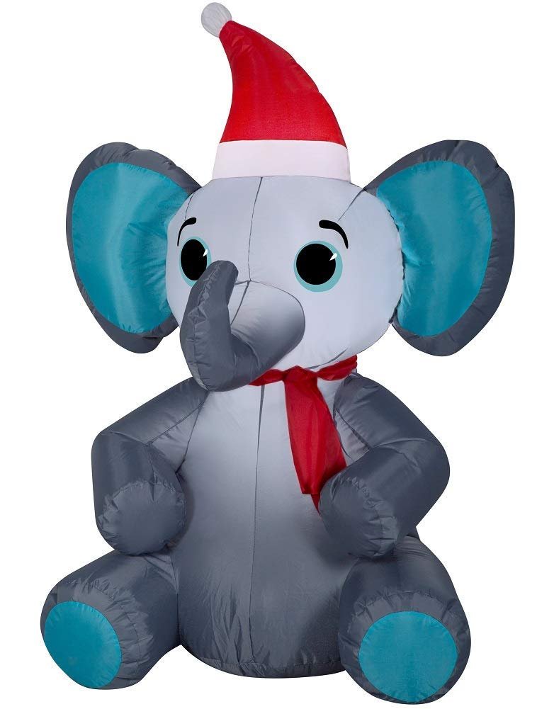 inflatable elephant christmas decoration