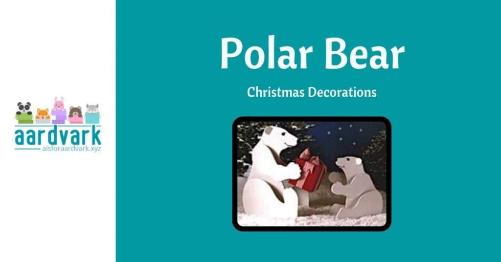 polar bear christmas deco