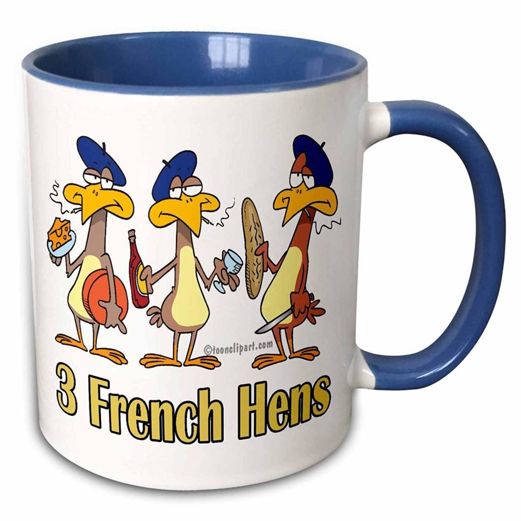 three french hens coffee mug