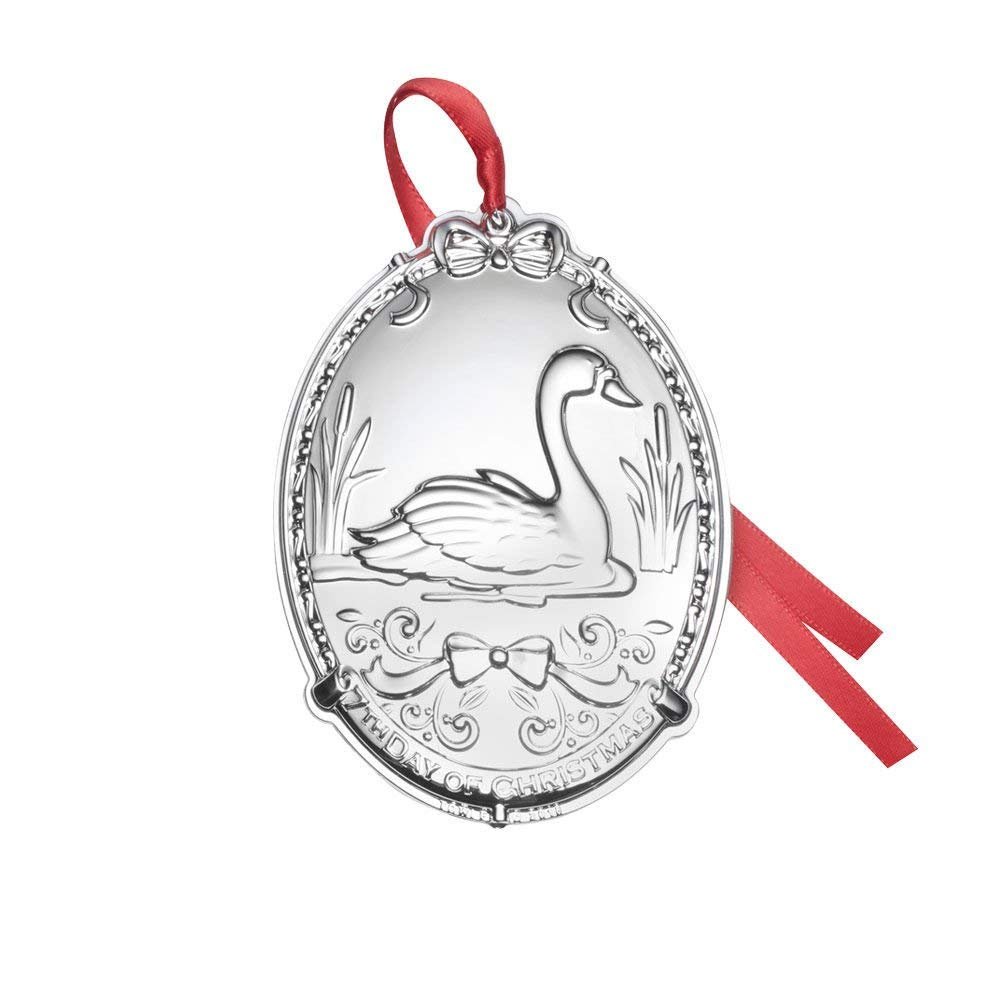 towle 7th day of christmas silver ornament