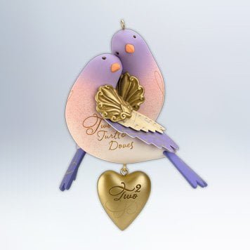 two turtle doves hallmark ornament