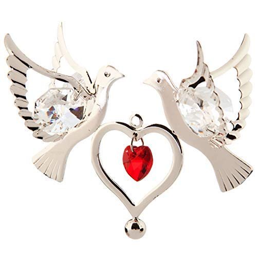 birds with heart love symbol
