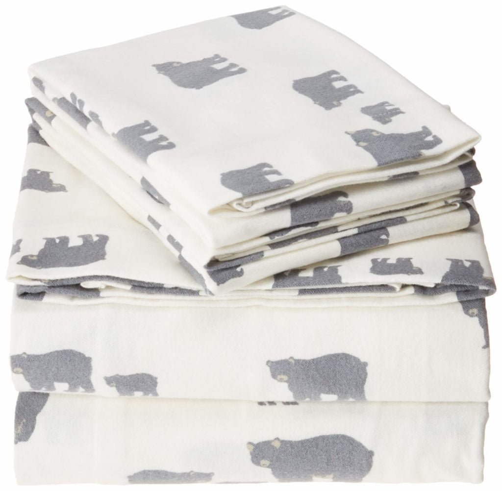 bedsheets and pillow cover set with bears by eddie bauer