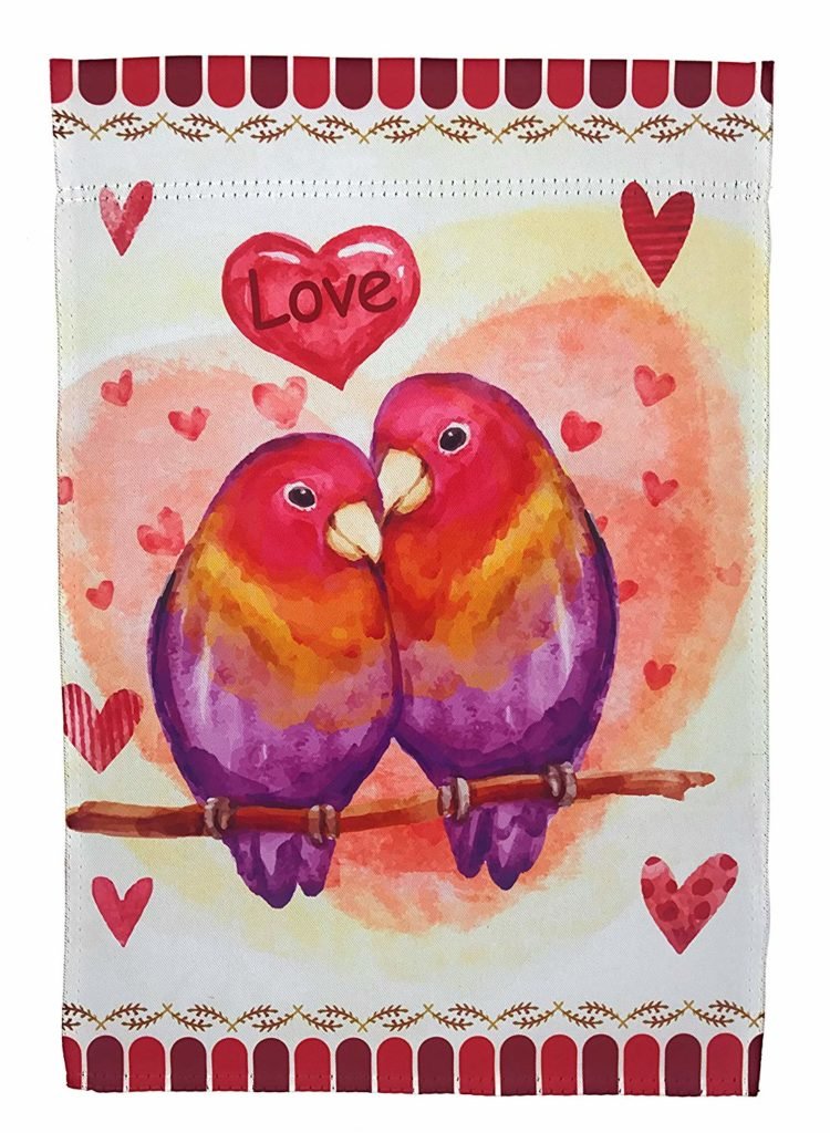 love birds house flag