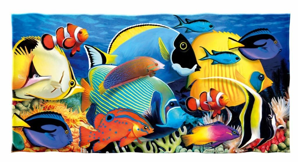 fish beach towel