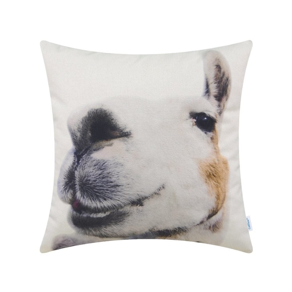 llama throw pillow