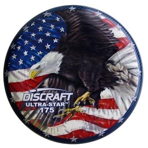 ultimate frisbee disc discraft with a bald eagle and Old Glordy USA flag