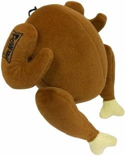 dog toy - squeaker thanksgiving cooked turkey