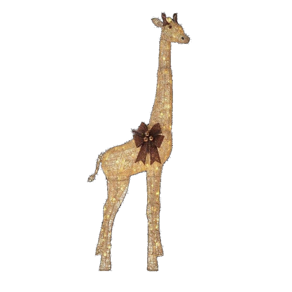 LED wire frame giraffe - 6 foot tall