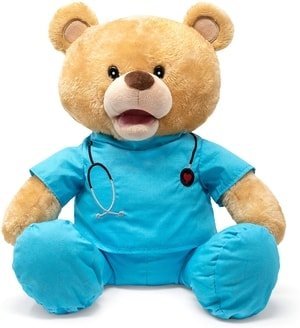 teddy with a stethoscope