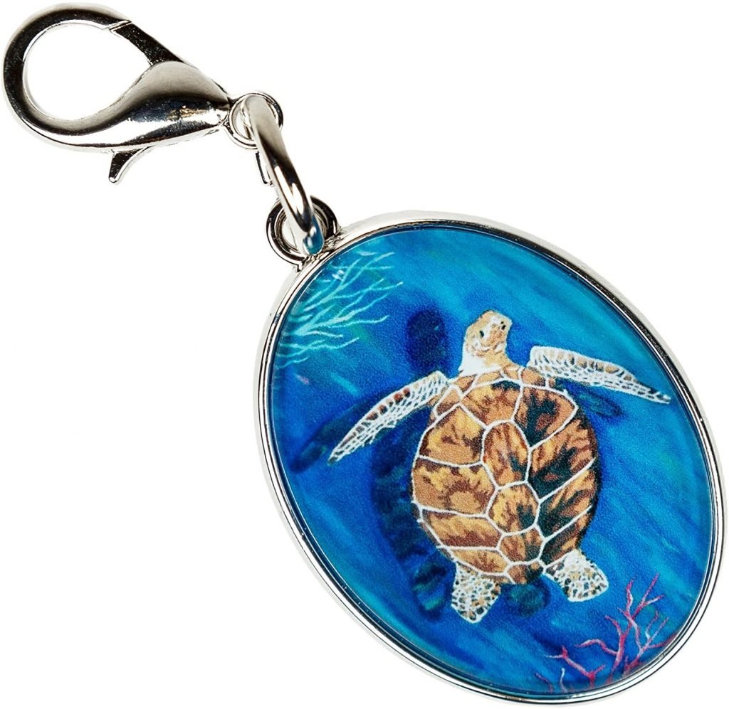 sea turtle bag charm