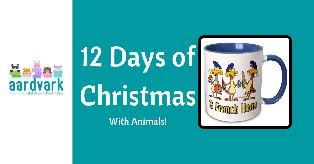 animal knick knacks and decorations related to the 12 days of christmas