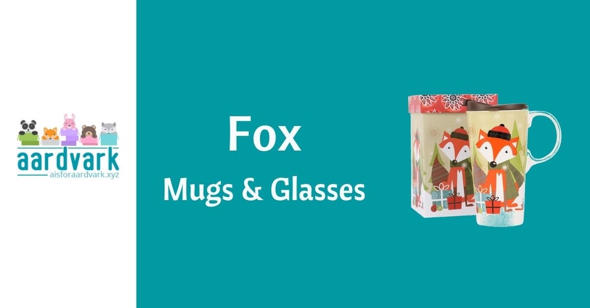 fox mugs cups and glasses