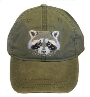 raccoon khaki cap