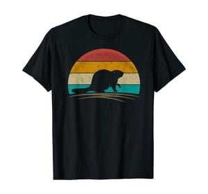 retro beaver tshirt