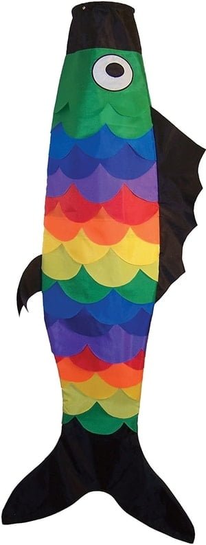 rainbow fish windsock